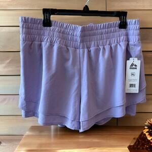 Women's NWT RBX Active Running Shorts with‎ Bulit in Leggings XL